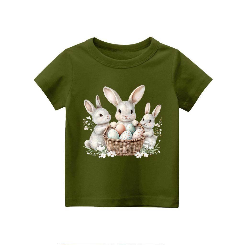Kleinkind Mädchen Jungen T-Shirts Kinder Top Jungen und Mädchen Bedrucktes Kurzarm T-Shirt