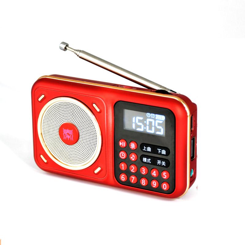 

Retro Bluetooth Speaker Wireless Hifi Sound Audio System Portable Music Player with HD Reduction MIC HIgh Sensitivity FM Radio червоний