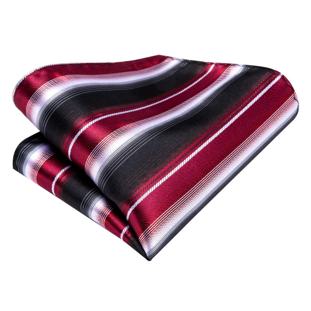 Hi-Tie Cravatta da Matrimonio a Righe Floreali Bordo per Uomo Nuova Cravatta da Uomo Designer Fazzoletto Gemelli Festa di Lavoro Dropshipping