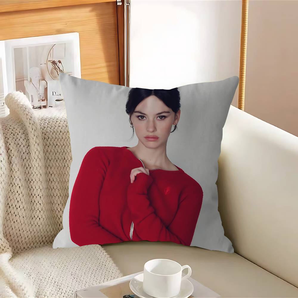 

Подушка с певицей Грейси-Эй Абрамс – Съемная моющаяся наволочка – Мягкий лен для любого сезона 12x12Inch