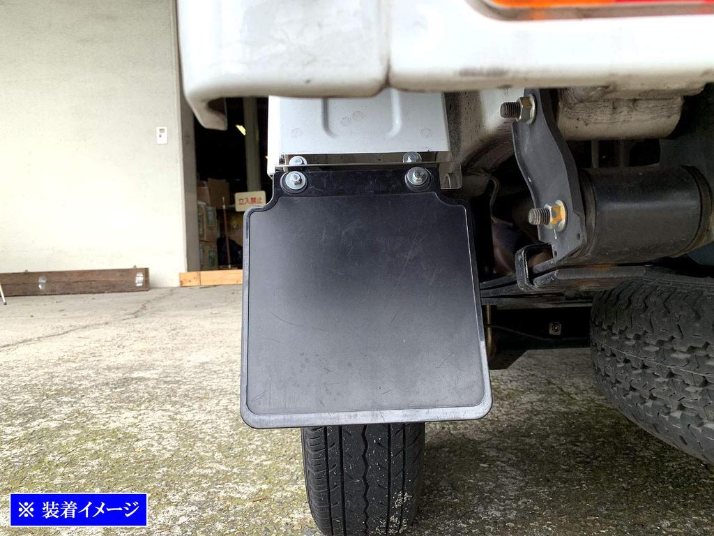 BRIGHTZ NT100 Clipper DR16T Super Mirror Finish Stainless Steel Plated Rear Mud Flaps with Extension Stays 2PC DR16 DR R16 16 NT100 Clipper Truck NT