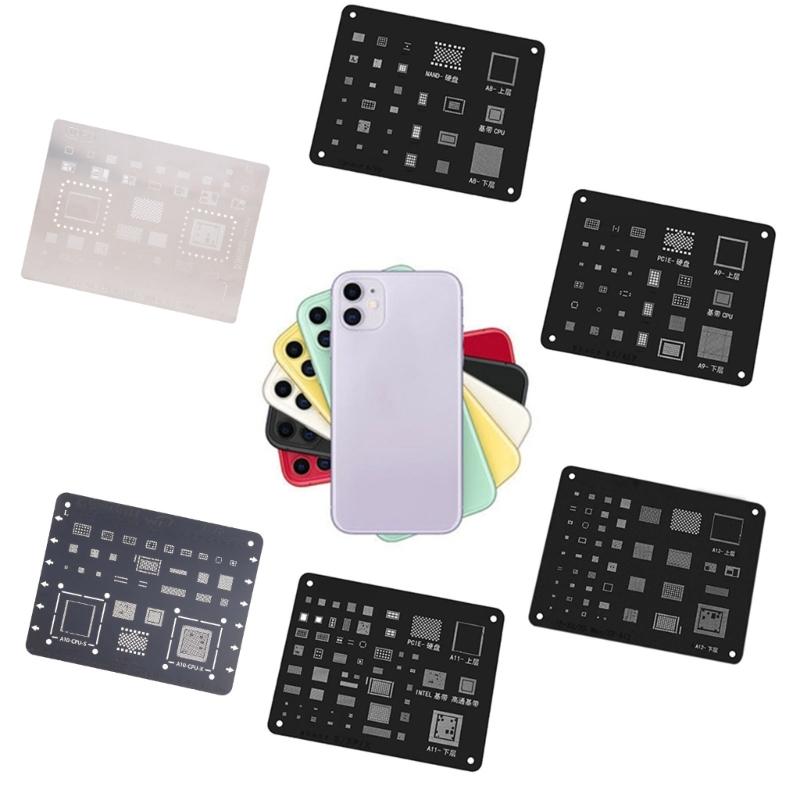 Professional Planting Tin Net Steel Reballing Stencil Kit Suitable for Mobile Phone Repair for Chip Tin Planting Solder