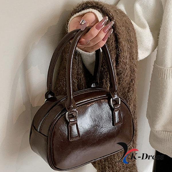 Enamel Mini Strap Tote Bag Leather Crossbody