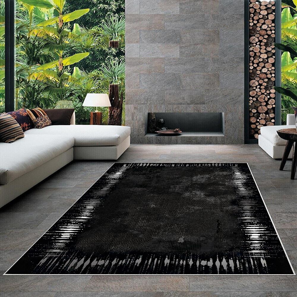 

Современный ковер для гостиной с нескользящим основанием, который необходимо распечатать с помощью цветной цифровой печати с рисунком.