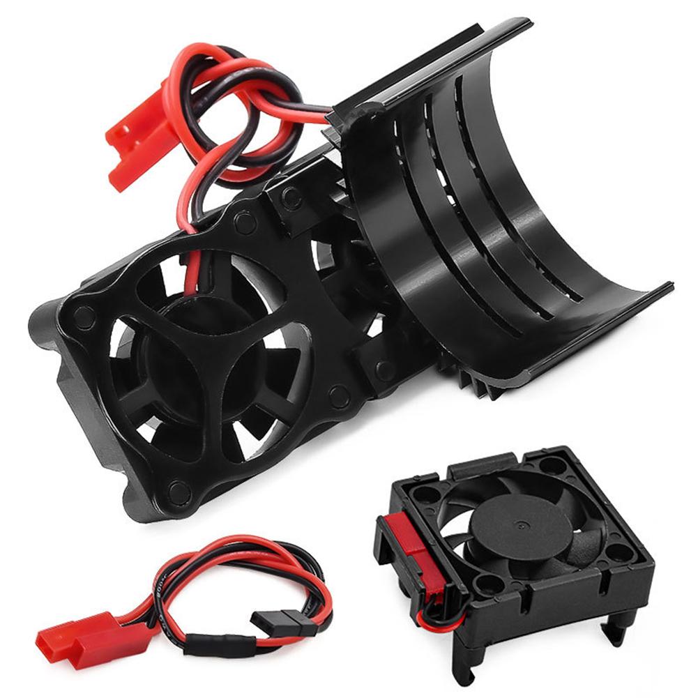 RC VXL-3s ESC Soğutma Fanı Motor Çift Fan Seti Uyumlu Traxxas Slash 4x4 Stampede 4x4 Rustler 4x4 Hoss 4×4 Velineon Soğutucu