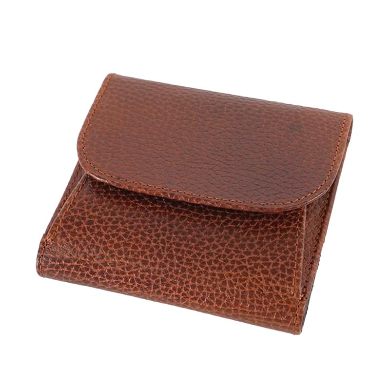 

[Snobist] arche leather money through bifold wallet italian leather genuine leather wallet men s (Brown)