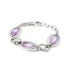 Altesse [I2892] - Bracelet acier 'Calypso' violet améthyste