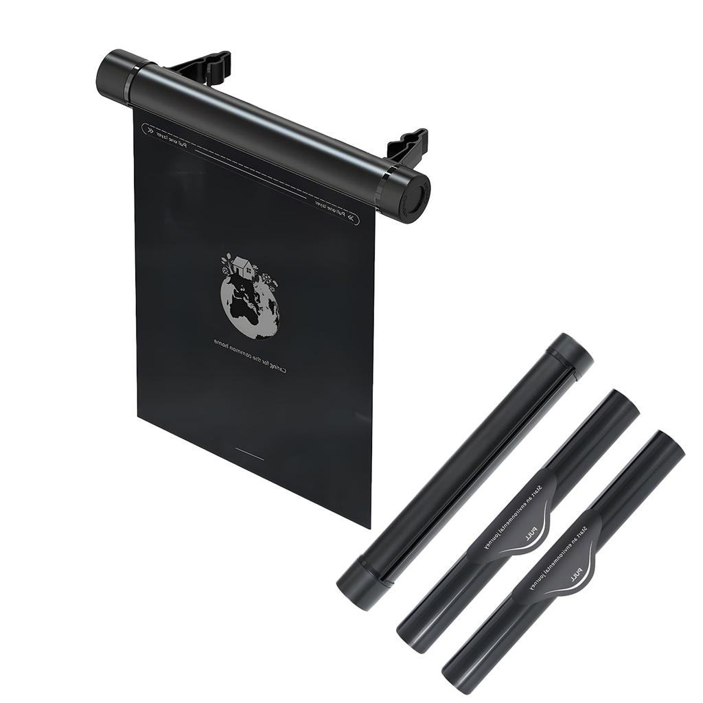 Compact Car Trash Can with Roll of Garbage Suitable for Both the Driver and Passenger with a Hanging Hook To Prevent Tipping and Stylish Holds 40