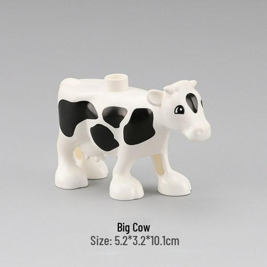 Gegele Lego-Compatible Building Blocks: Large Particles & Small Animal Accessories - Ocean, Zoo, Dinosaur Educational Toys