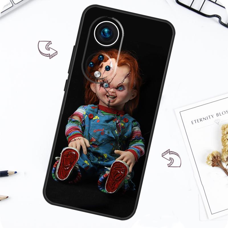 Scary Chucky Doll Horror Movie Case For Huawei P30 P50 Pro P40 P20 Lite P Smart 2019 Nova 5T Honor 70 50 80 X8 X9 Cover