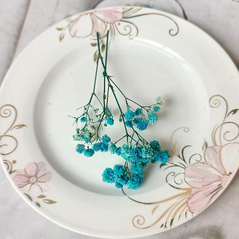 Blue Series Dried Flower DIY Kit: Hydrangea, Thousand-Layer Gold, Eucalyptus Leaf Souvenir Decoration