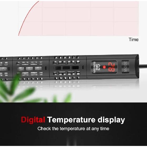 SUNSUN Aquarium Submersible Heater Fish Tank Water Heating Rod Constant Aquarium Thermostat Temperature Control 220-240V 50-500w