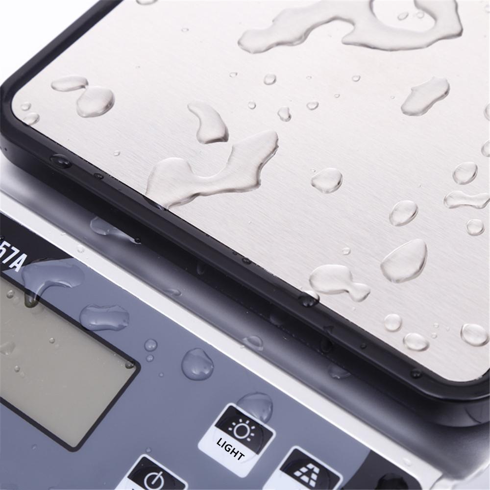 Elektronisk vekt 15KG/10KG/3KG med kalibrering USB-lading Kjøkken Kaffevekt Presisjons digital matvekt Baking Matbalanse