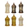 Metal Decorative Hanging Lantern Retro Night Light for Garden Porch Festival