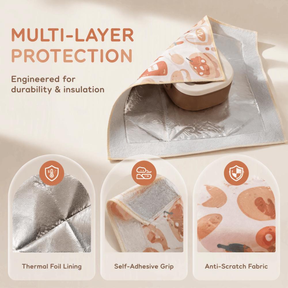 Anti-Scratch Cold Hot Insulation Cover Foldable Tablet Wrapper Cloth  Item Storage