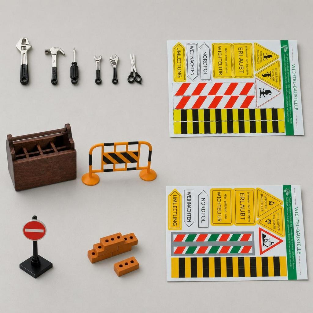 39 Pieces 1/12 Scale Dollhouse Tool Set Realistic Design Mini Metal Kit