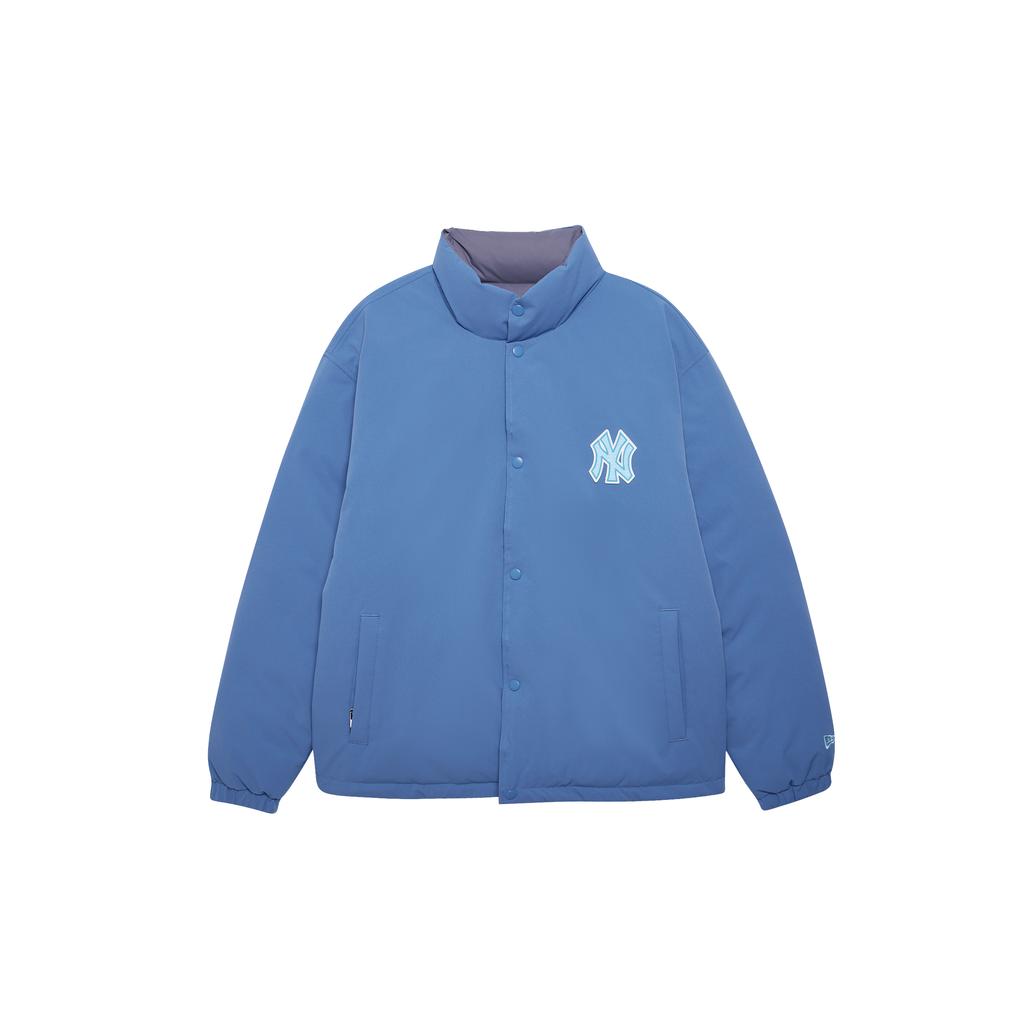 New Era MLB New York Yankees Craft Reconstruction Series Solid Color Casual Retro Versatile Loose Stand Collar Reversible Down Jacket 14450543