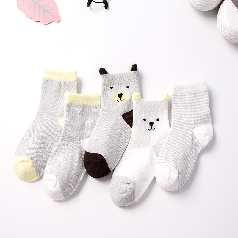 2025 Breathable Cotton Baby Socks - Unisex Cartoon Ear Design for Spring & Autumn