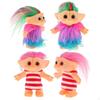 4Pcs Delicate Lucky Troll Doll Mini Action Figures Toy Cake Decorations