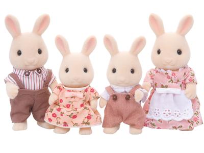 Sylvanian Families Dolls Rabbit ST Mark Ages 3 and Toy Sylvanian Epoch [Milk Family] FS-09 Certified, Up, Dollhouse, Families,