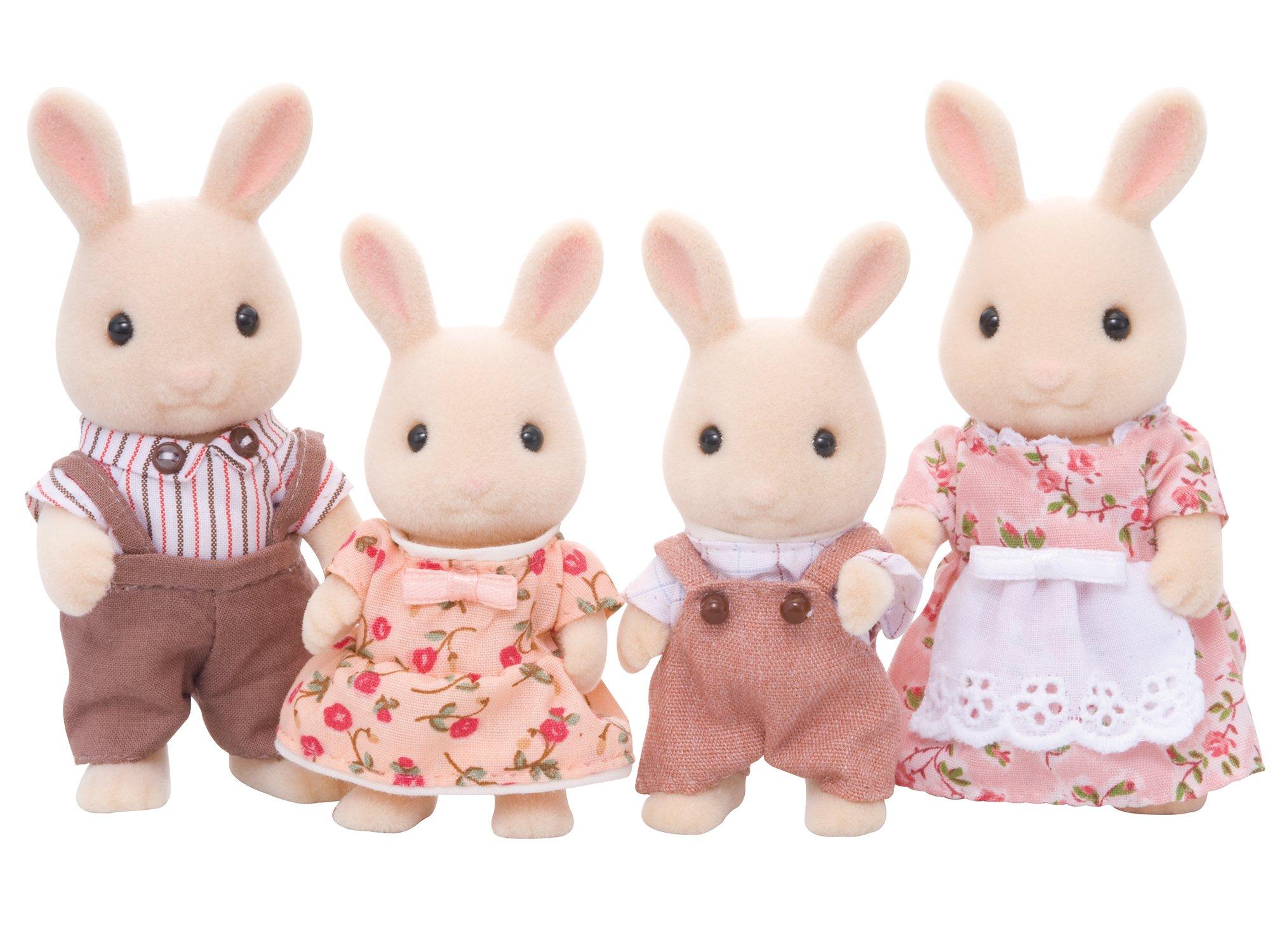Sylvanian Families Doll Set Rabbit ST Mark Ages 3 and Toy Sylvanian Epoch [Milk Family] FS-09 Certified, Up, Dollhouse, Families, Co., Ltd.