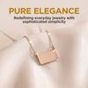 Handmade Photo Envelope Pendant Titanium Steel Couple Locket  Jewelry Accessories