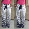 Women Bohemia Long Pants Floral Print Straight Casual Loose Trousers With Micro Fiber Material