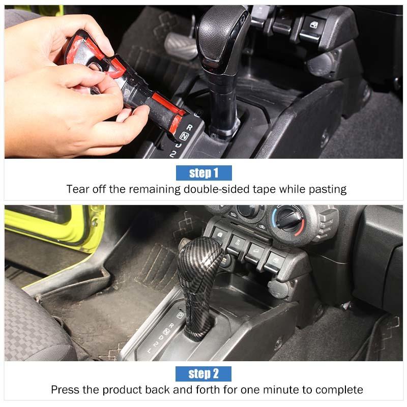 Capac panou lateral al schimbătorului de viteze auto autocolant de protecție a pârghiei de viteze pentru Suzuki Jimny 2019 în sus Accesorii auto ABS