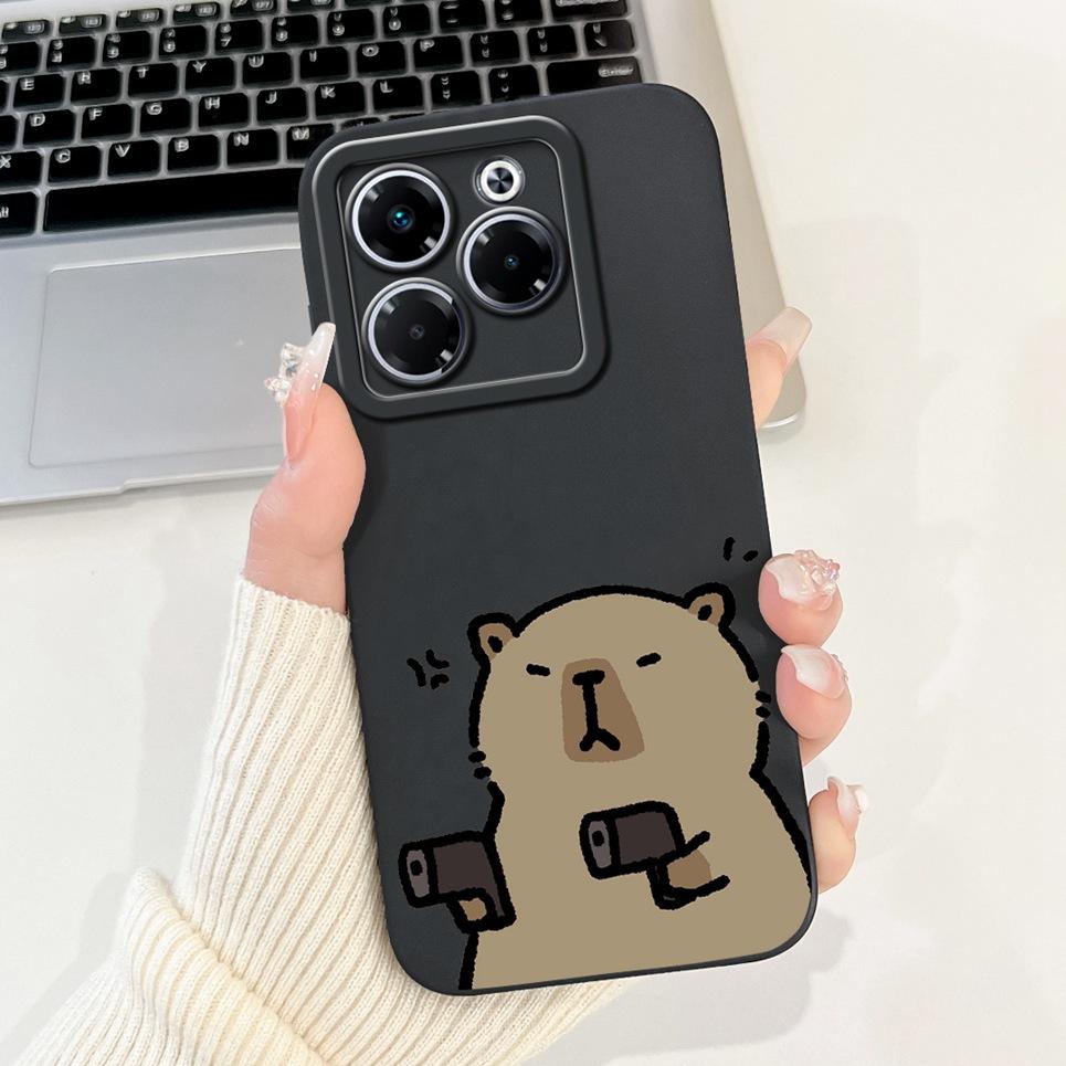 

Cartoon Fashion Back Cover For Infinix Note 40x 5G X6838 Phone Bumper Case Soft Silicone Dragon Astronaut Fundas On Note40x 5G Infinix Note 40x
