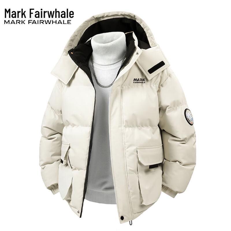 Mark Fairwhale Men's Hooded Casual Warm Cotton Jacket