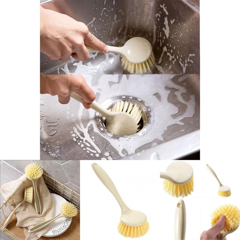 High Quality Kitchen Cleaning Brush With Long Handle For Effortless Dish And Pot Washing