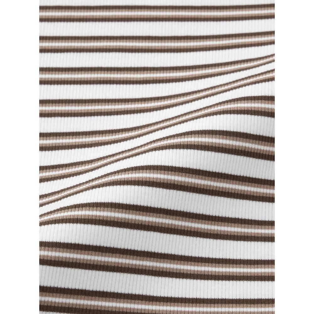 Gu By Uniqlo Rib MulTi Border Mini T