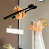 Wall Mounted Small Foot Toothbrush Holder Bathroom Storage Accessories Tool Suction Cup