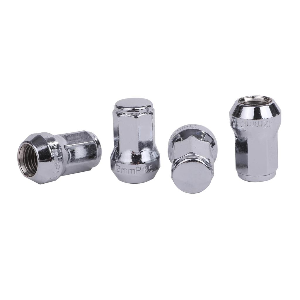 [Partools] Lock Nut Silver Car Tire Wheel Nut M12 Short