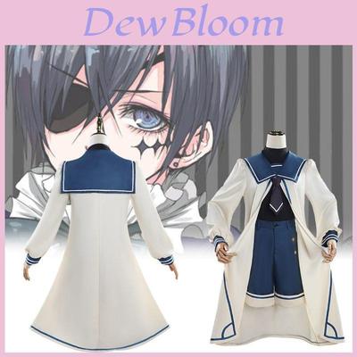 Kuroshitsuji Sebastian Kostium Cosplay Elegancki Kostium do Gry Anime Garnitur