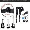 Leather Ends Guitar Strap Set with Picks Guitar Strap Acoustic Guitar Belt Strap