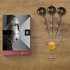 TARGET Darts Stephen Bunting 95K Steel Tip Dart Set, 22G/23G. Includes Kflex Flight & Shaft, 95% Tungsten Darts, Spare Gold DX Points &