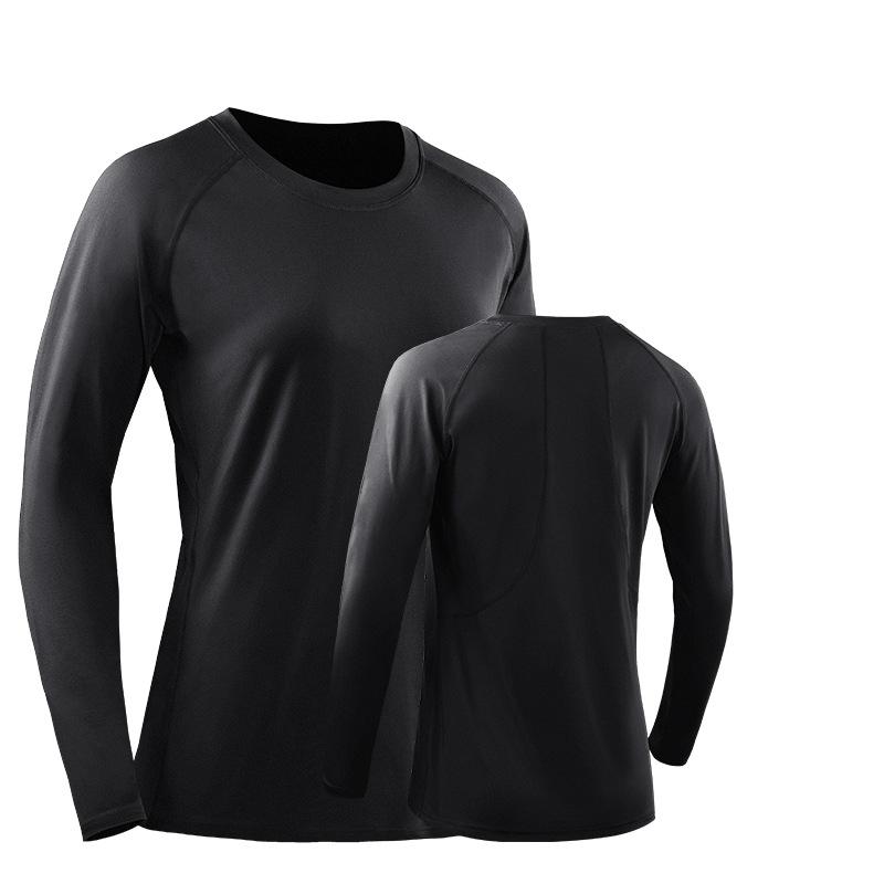 

Женские футболки для бега Спортивные блузки Топы для йоги Одежда для фитнеса Тренировочные рубашки с длинными рукавами XL чёрный