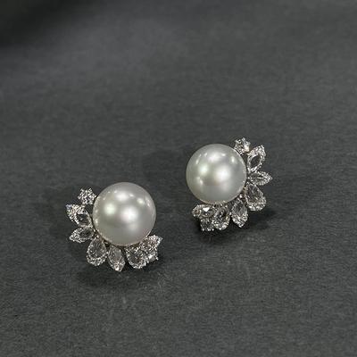 Luxe Niche Volledig Bezette Zoete Eenvoudige Imitatie Zoetwaterparel Stijl Oorbellen Voor Vriendin Valentijnsdag Cadeau