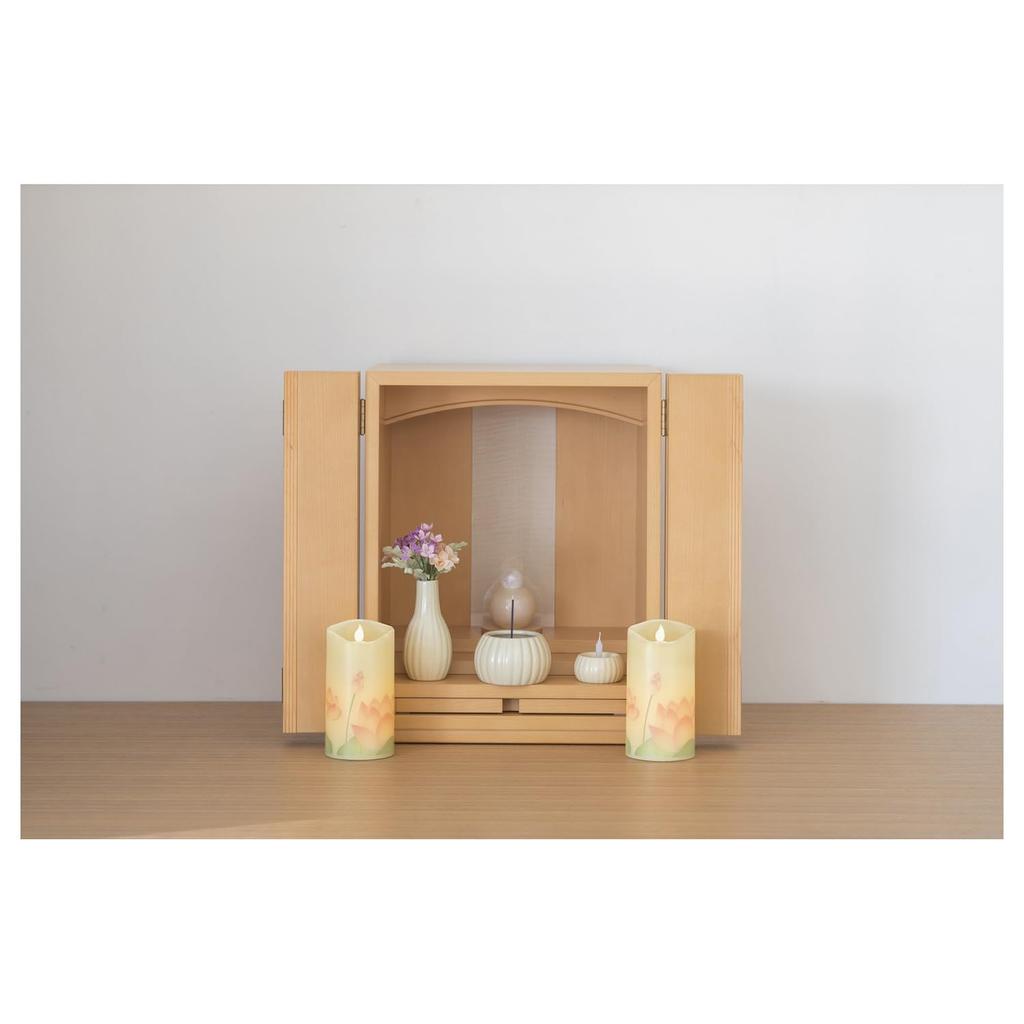 Kameyama Iroha Akari Lotus Bud LED Candle, Standard Size