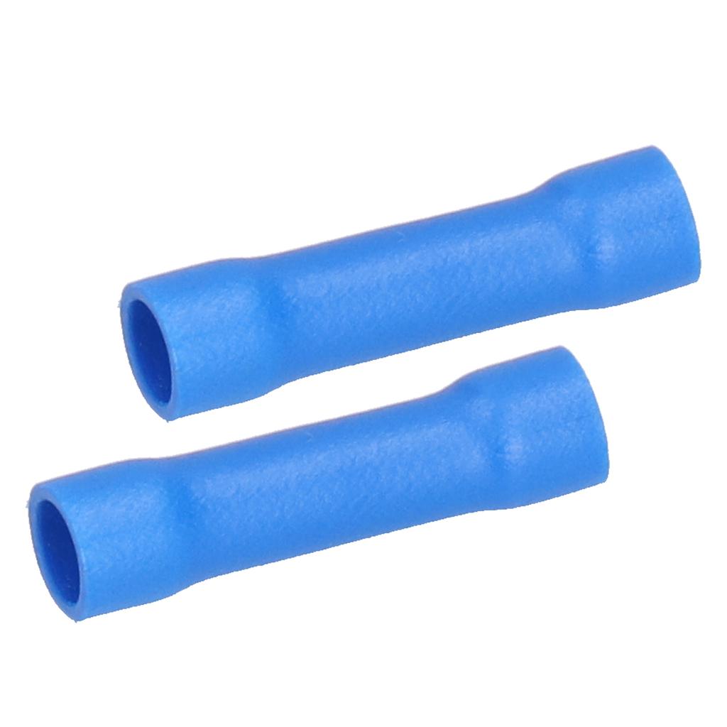 1000 Pcs Blue Butt Connectors Fully Insulated Crimp Terminal Connectors for Automotive Electronic