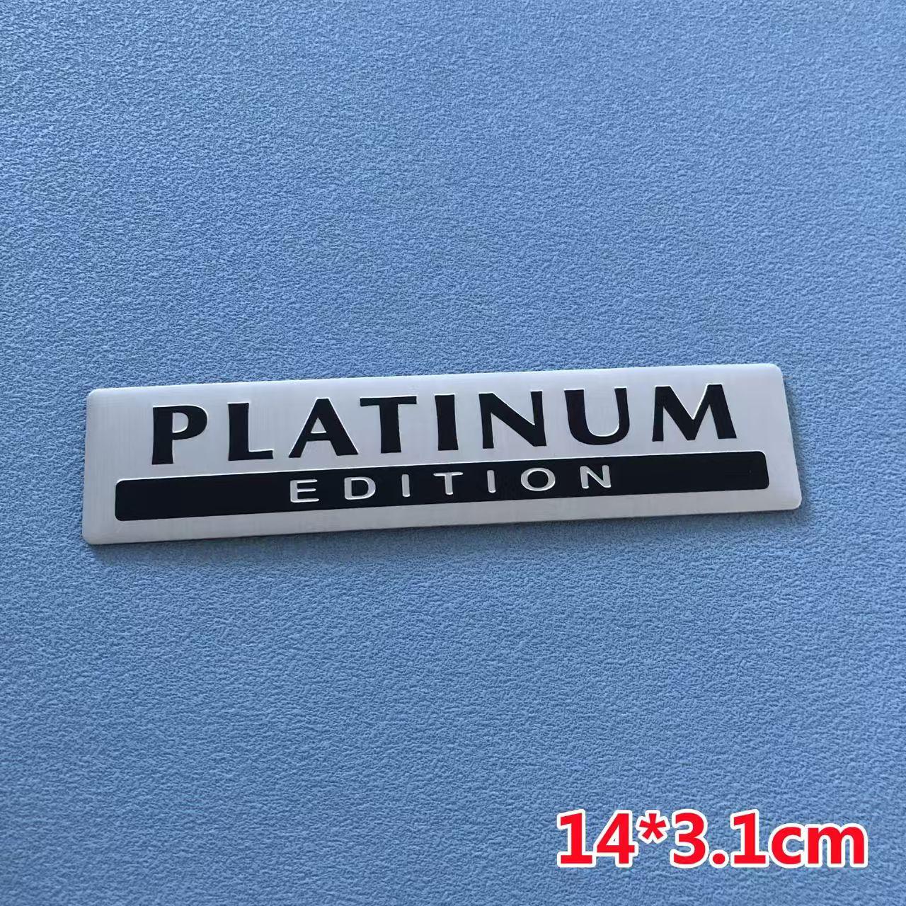 Black&White Limited Edition Limited Edition Car Sticker PLATINUM Aluminum Sticker Decorative Sticker 1pc