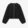Cross-border European and American foreign trade spring and autumn women's clothing new fashionable versatile solid color soft bomber jacket