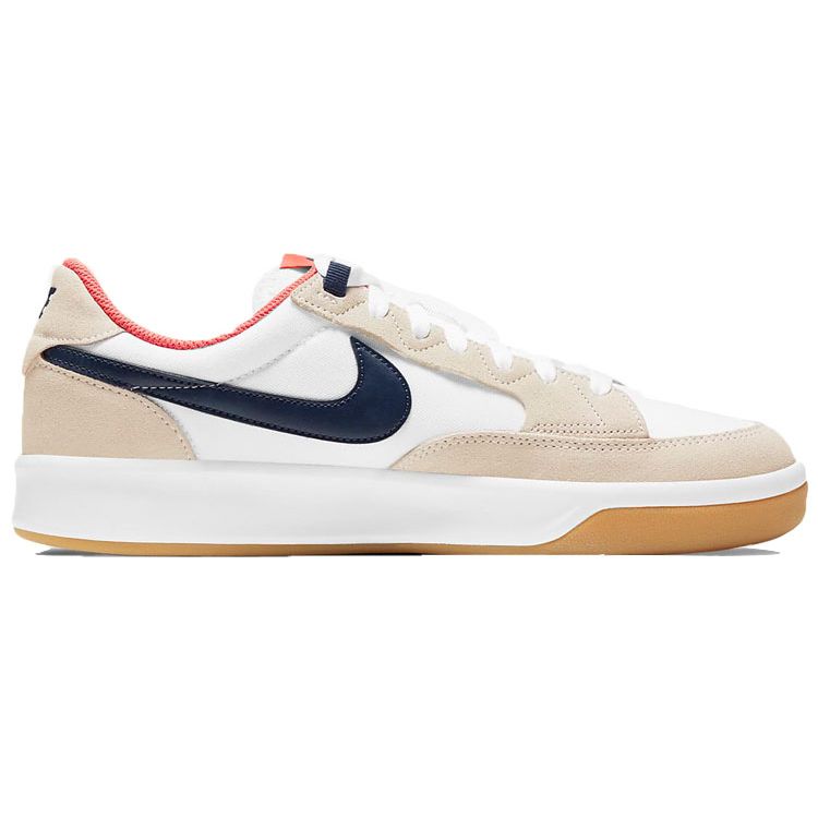 Nike Adversary Premium SB Turf Oranžová Gumová Světle Hnědá Unisex Tenisky Bílá Půlnoční Námořnická CW7456-102