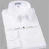 Camicia formale classica a maniche lunghe in cotone mercerizzato da uomo