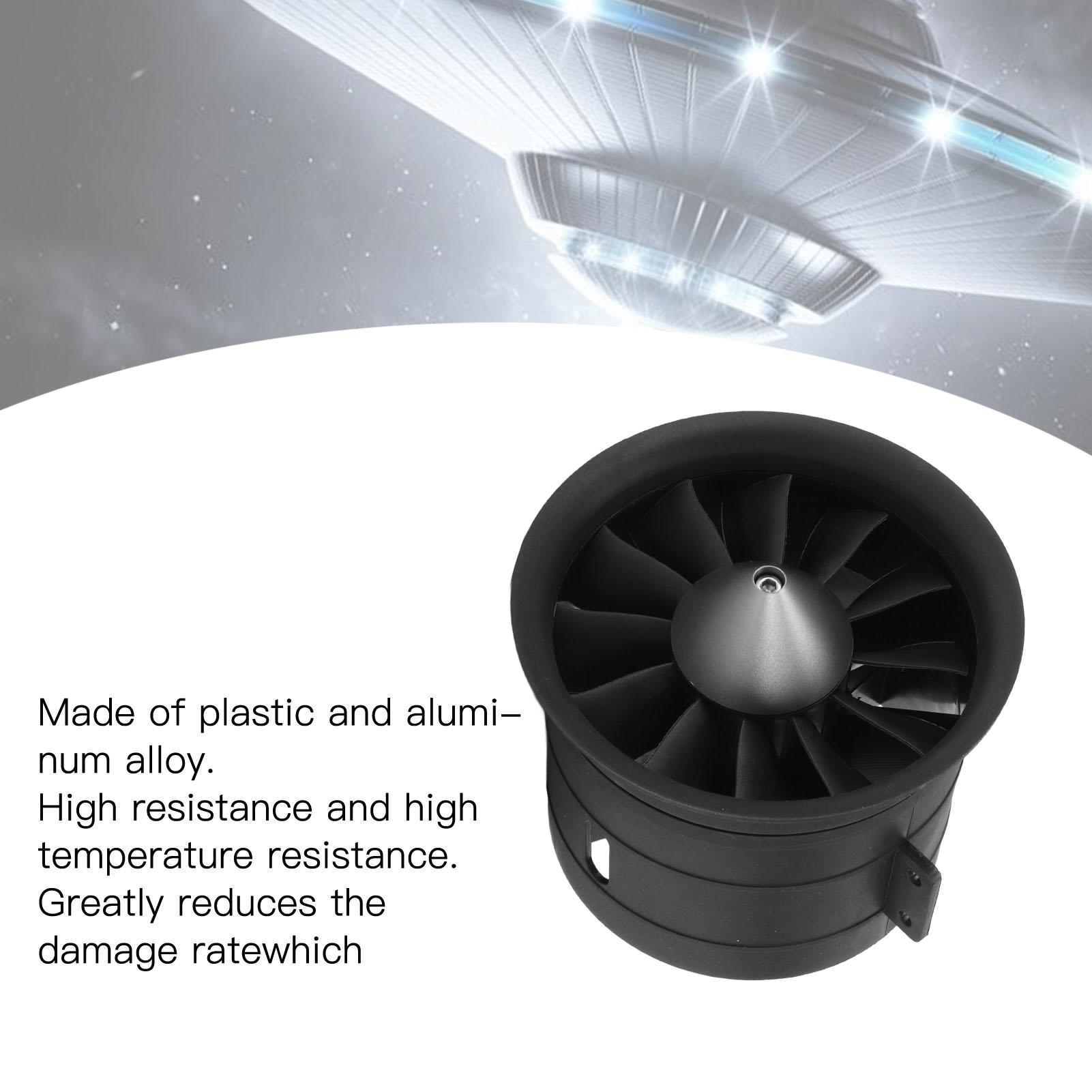 

RC Duct Fan 12 Blades 80mm Airplane Model Propeller Duct Set Kit for QX QF3538 Motor CW