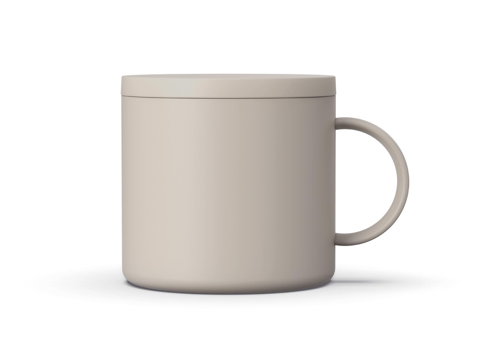 

Asvel Insulated Mug, Vacuum Insulated, with Lid, MG-F300, Dishwasher Safe, Wide Mouth, Warm Gray