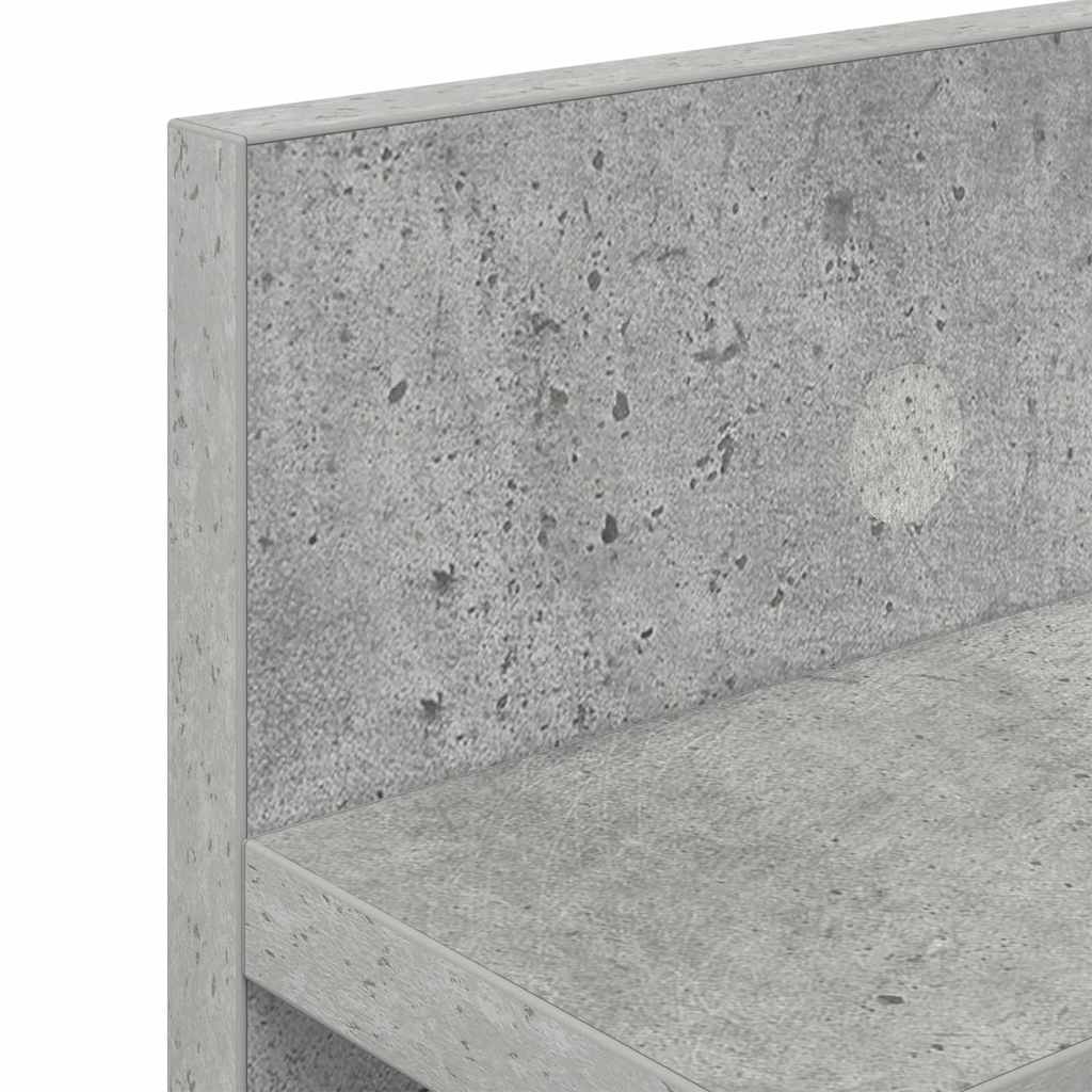 Wall Mounted Nightstand Wall Bracket Concrete Gray