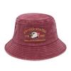 Washed Fisherman's Hat Wide Brim Bucket Hat Windproof Portable Outdoor Hat