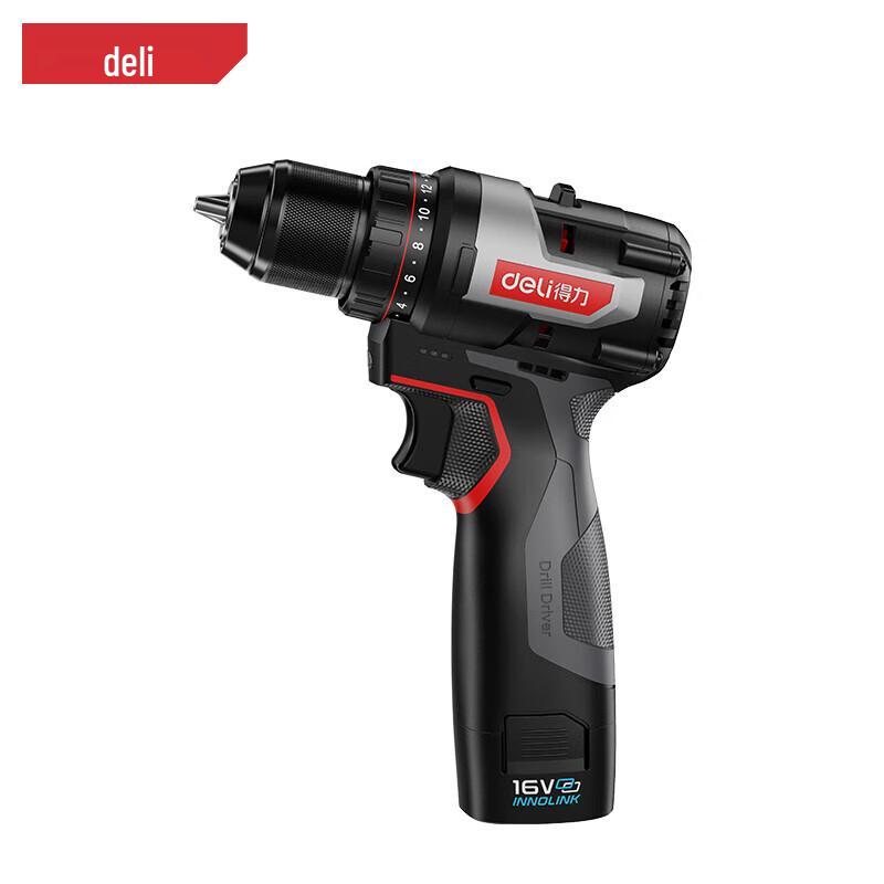 

Deli 16V Cordless Brushless Electric Drill CN plug (adapter included)